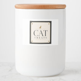 Para Comida Rótulo de Armazenamento de Petiscos de Gato Únicos