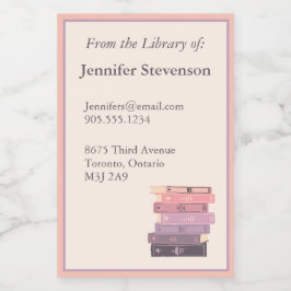 Para Comida Rótulo de Bookplate