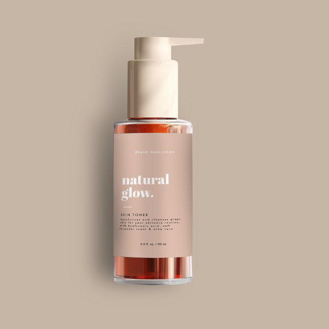 Para Comida Rótulo de Frasco Cosmético Moderno (Criador carregado)