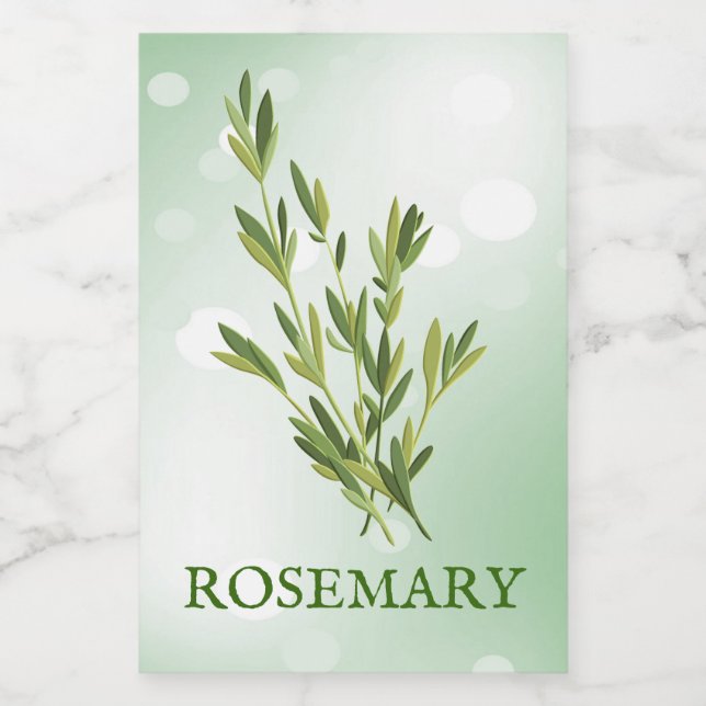Para Comida Rótulo de Plantas Rosemary (Rótulo Único)