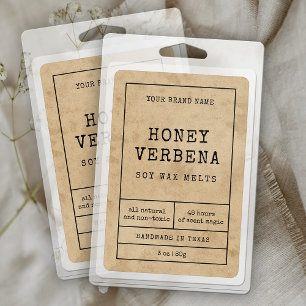 Para Comida Rótulo de Produto à prova d'água derrete cera de v