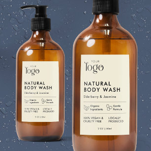 Para Comida Rótulo de Produto Cosmético Garrafa Moderna Imperm