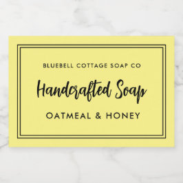 Para Comida Rótulo de produto de Bar de sabão mínimo moderno