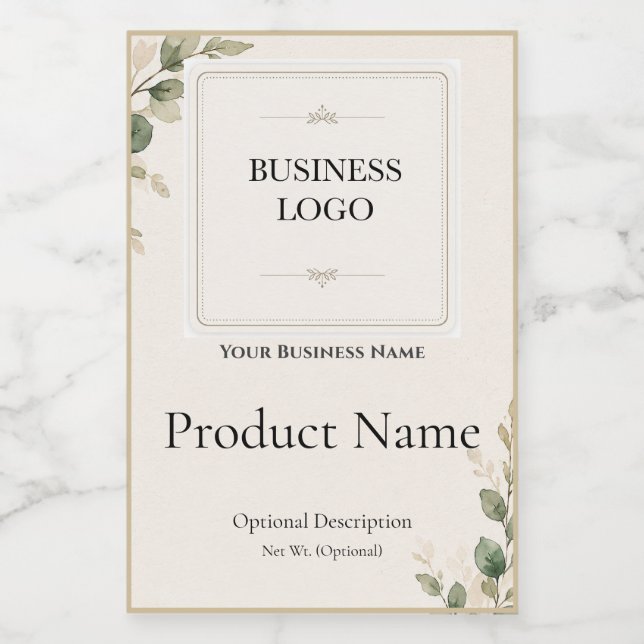 Para Comida Rótulo de Produto de Embalagem Personalizada Botân (Rótulo Único)