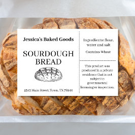 Para Comida Rótulo de produto de panificação Cottage Baked Goo
