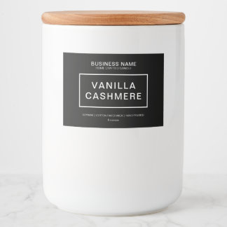 Para Comida Rótulo de Produto de Vela Moderna