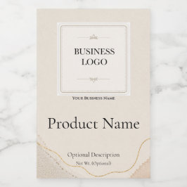 Para Comida Rótulo de Produto Empresarial com Modelo de Logoti
