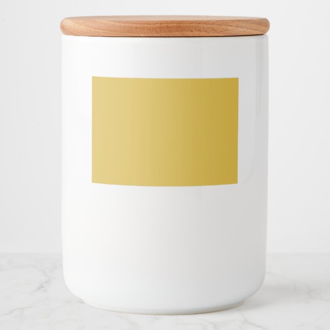 Para Comida Rótulo de Recipiente de Alimentos Dourado (Frente)