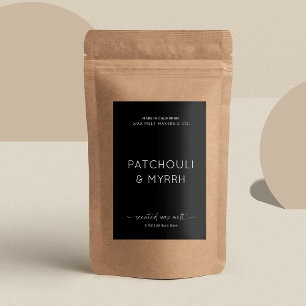 Para Comida Rótulo de Retângulo Mínimo de Encapsulamento Melt