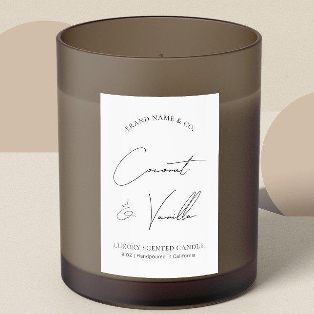 Para Comida Rótulo de Vela de Embalagem de Produto Simples Mod (Professional business packaging design for candles, wax melts, diffusers, soaps and more)