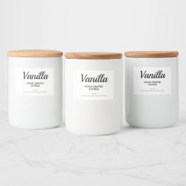 Para Comida Rótulo de Vela Mínima Moderna