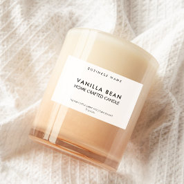 Para Comida Rótulo de Vela Mínima Moderna