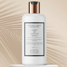 Para Comida Rótulo do frasco branco preto à prova de água