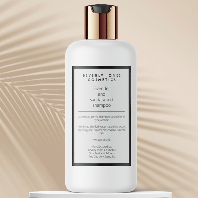 Para Comida Rótulo do frasco branco preto à prova de água (Criador carregado)