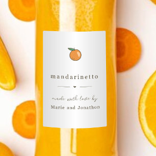 Para Comida Rótulo do Presente Licor Mandarinetto Mandarin