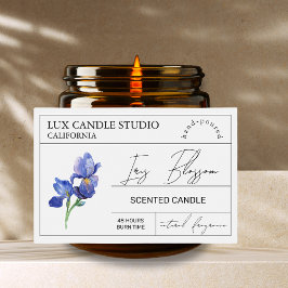 Para Comida Rótulo Mínimo de Velas Iris Elegante