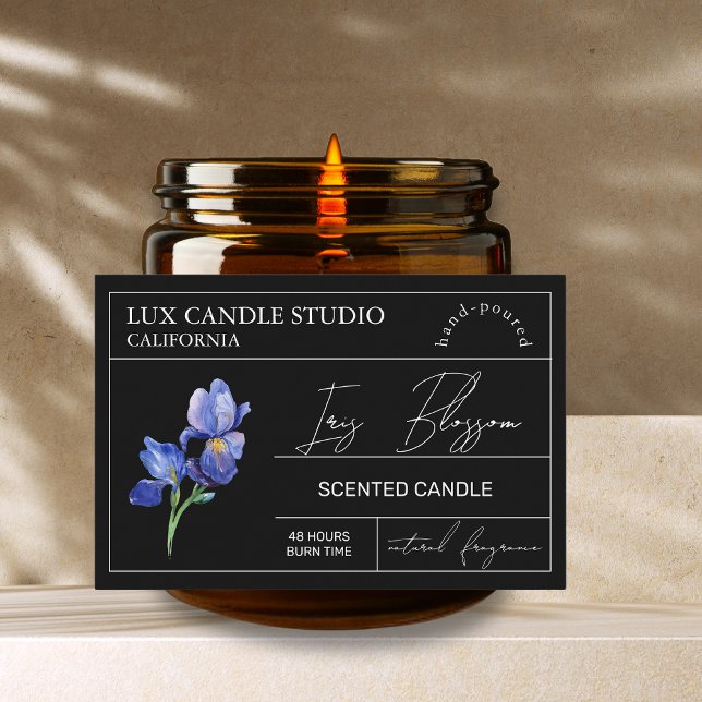 Para Comida Rótulo Mínimo de Velas Iris Elegante (Criador carregado)
