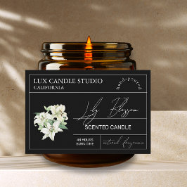 Para Comida Rótulo Mínimo de Velas Lily Elegante