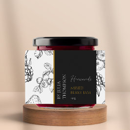 Para Comida Rótulo Misturado Berry Jam Moderno