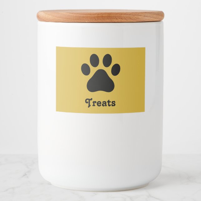 Para Comida Rótulo Personalizado de Recipiente de Guloseimas c (Frente)