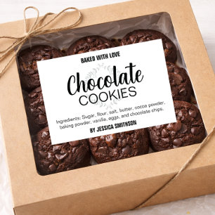 Para Comida Seu Rótulo de Cookies (ou quaisquer palavras) CK01