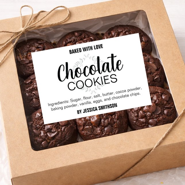 Para Comida Seu Rótulo de Cookies (ou quaisquer palavras) CK01 (Criador carregado)