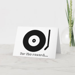 Para constar... Eu Te Amo! Cartão de Cumprimentos