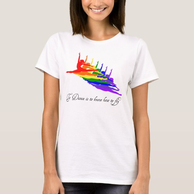 Para dançar é saber voar o t-shirt (Frente)