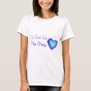 Para Deus seja a glória - camiseta feminina