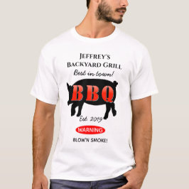 Para ele, CHURRASCO do jardim, camiseta com camise