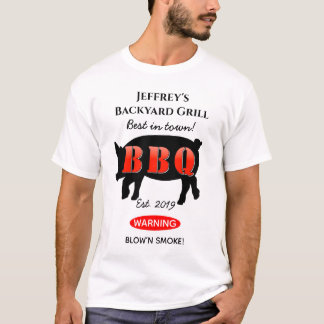 Para ele, CHURRASCO do jardim, camiseta com camise