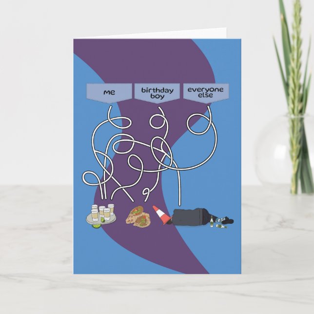 Para Ele Um Cartão De Aniversário Divertido De Beb (Frente)