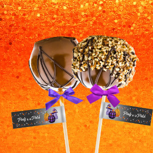 Para Envelope Etiquetas de Cake Pop Festa de Halloween no Pomar