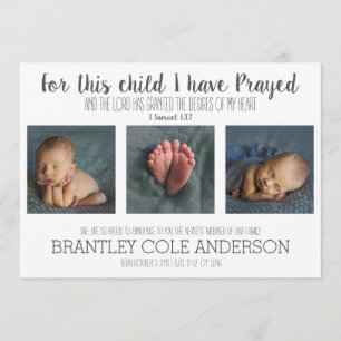 Para esta criança eu Prayed o anúncio do