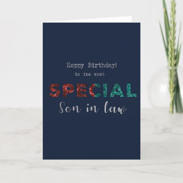 Para Filho Em Direito Cartão De Aniversário Especi