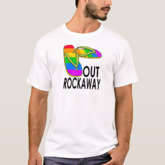 Para fora camisa de Rockaway T
