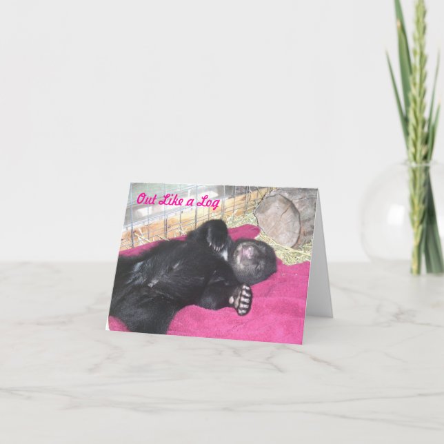 Para fora como um registro - cartão de nota (Frente)