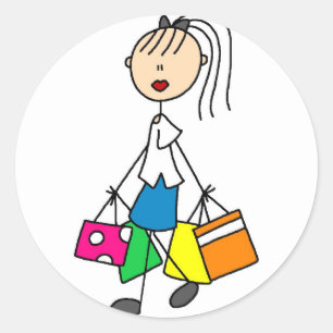 Para fora comprando a etiqueta