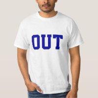 "Para fora" t-shirt engraçado do tênis