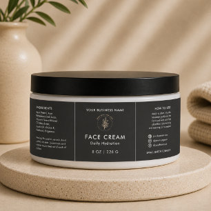Para Garrafa D'água Rótulo Cosmético de Creme Facial com Logo de Luxo