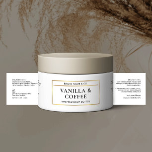 Para Garrafa D'água Rótulo de Ingredientes de Urso da Manteiga Dourada