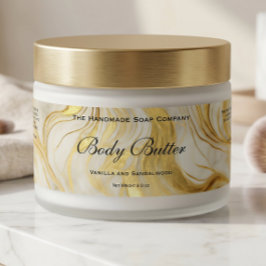 Para Garrafa D'água Rótulo de Pote de Manteiga Corporal Cosméticos Mar