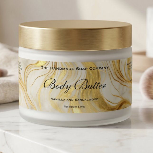 Para Garrafa D'água Rótulo de Pote de Manteiga Corporal Cosméticos Mar (Criador carregado)