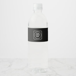 Para Garrafa D'água Rótulo de QR promocional de negócios com logotipo 