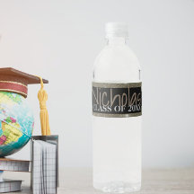 Rótulo do frasco de graduação de estrelas pretas b