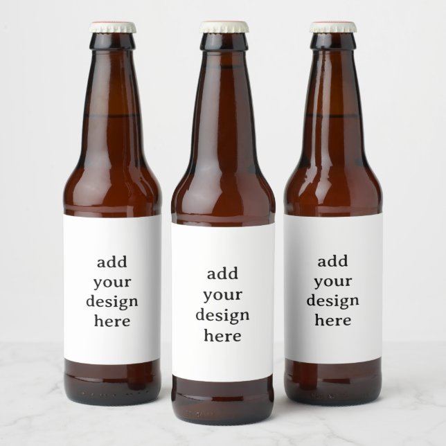 Para Garrafa De Cerveja Crie seu próprio rótulo personalizado simples 10 c (Garrafas)