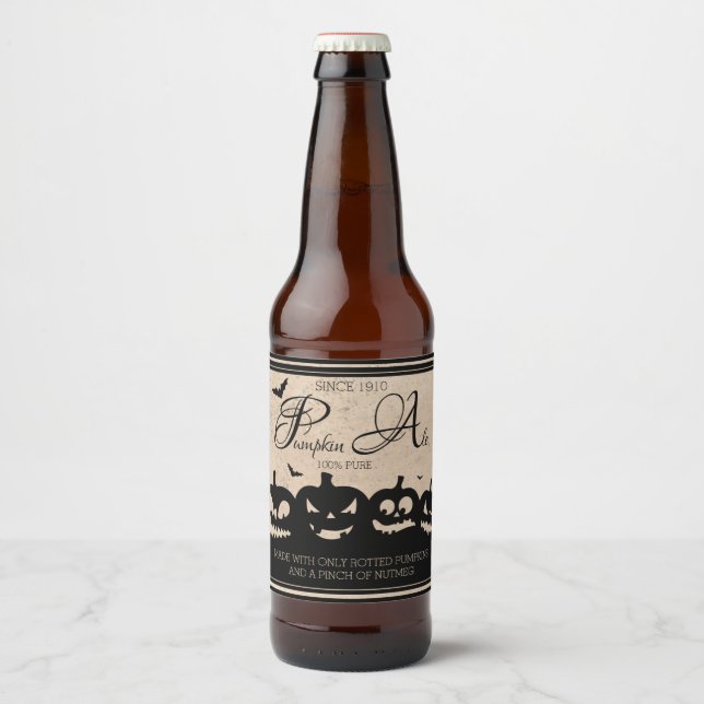 Para Garrafa De Cerveja Rótulo da Ale da Bompkin (Frente)