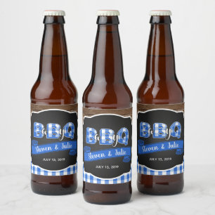 Para Garrafa De Cerveja Rótulo do Frasco do Beer Q - Azul