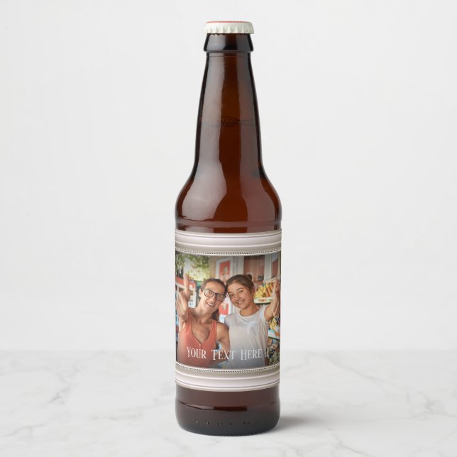 Para Garrafa De Cerveja Rótulo do Vinho (Frente)