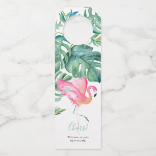 Para Garrafa Parabéns Pela Sua Nova Etiqueta De Vinho Flamingo